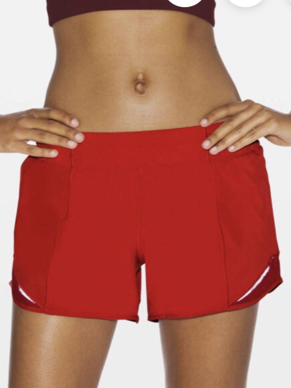 lululemon athletica Hotty Hot 4" Shorts - dark red
